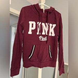 VS Pink 1/4 zip hoodie